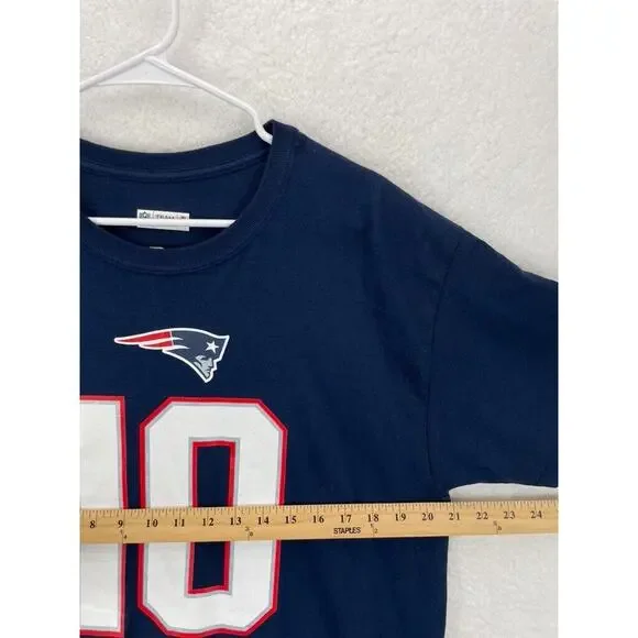 NFL New England Patriots Mac Jones #10 T-Shirt Men’s Size L Navy‎ Blue - Picture 3 of 5